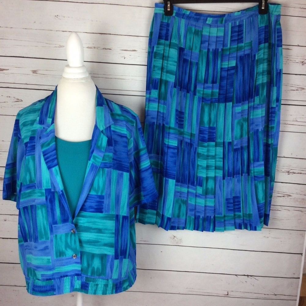 Alfred Dunner Womens Skirt Set Size 18 W